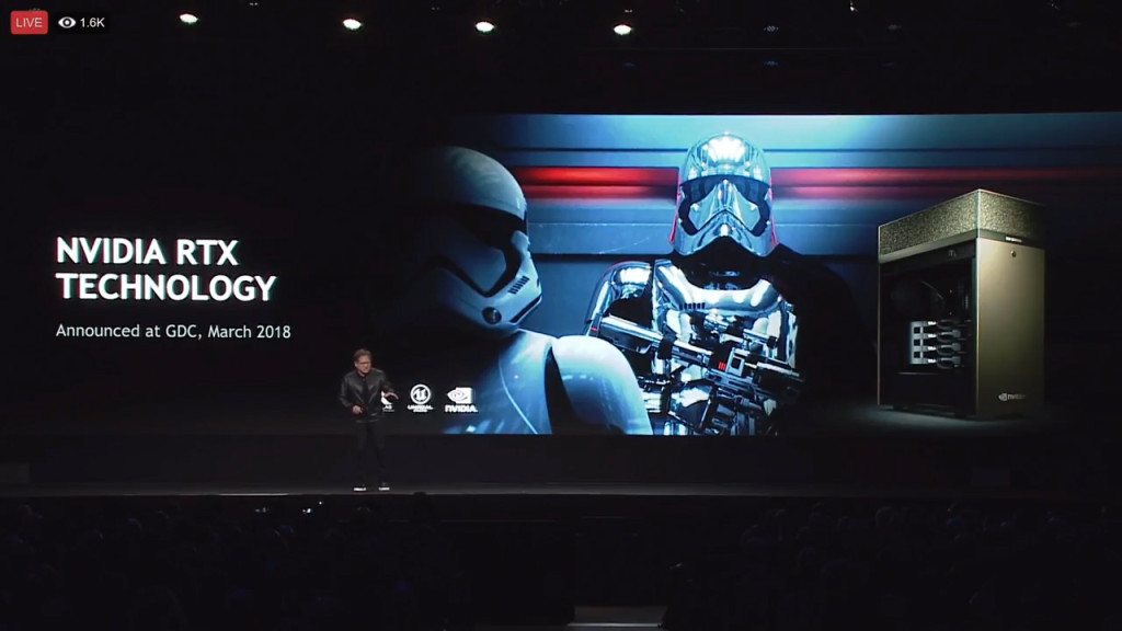 Nvidia's Siggraph LIvestream RTX